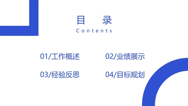 总结目录25页合集PPT模板