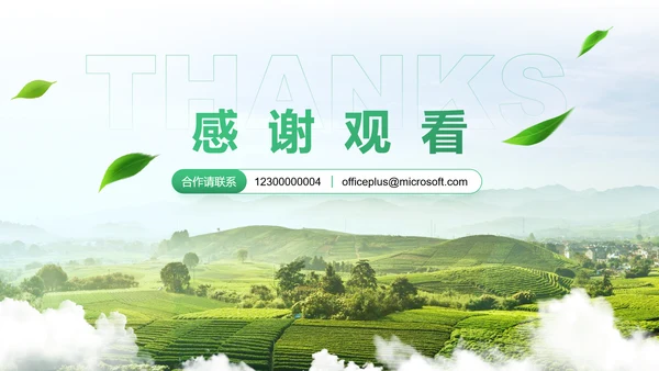 绿色商务风农业商业计划书PPT模板