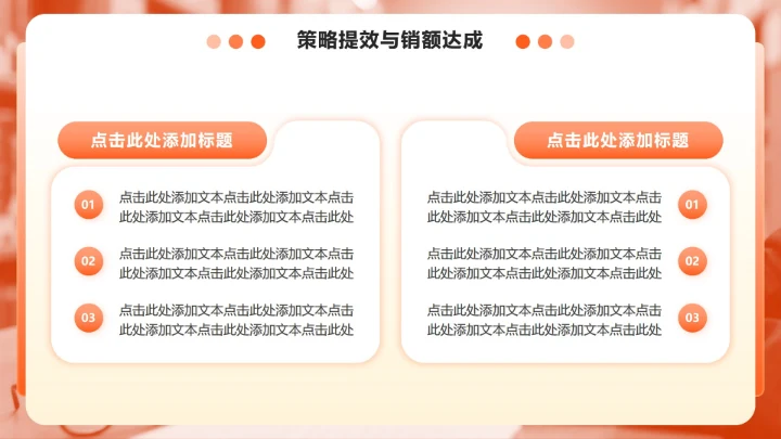 橙色商务风双十一电商战报全链路数据复盘PPT模板