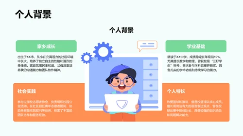 班长竞选个人展示PPT模板