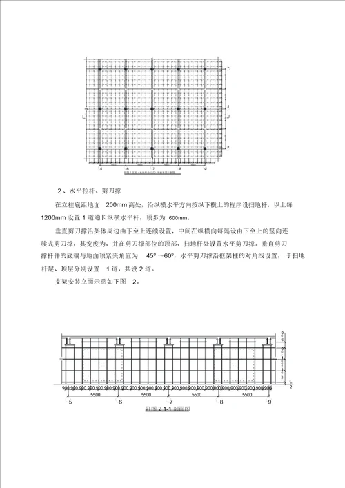 楼面实用模板支架施工规划方案