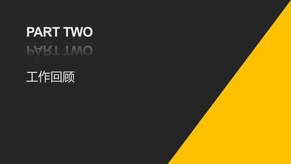 黑黄撞色简约目标计划与管理PPT模板