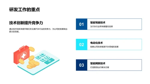 汽车技术研发报告PPT模板