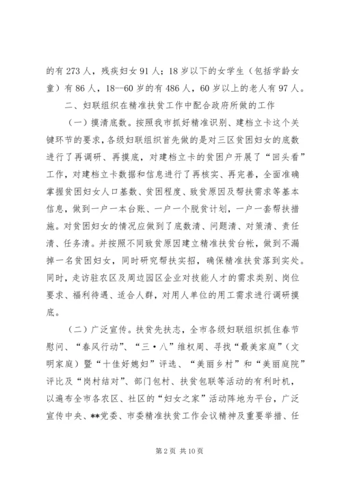 在精准扶贫工作中如何有效发挥妇联组织作用的调查研究.docx