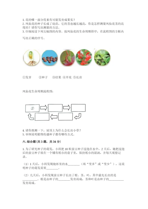 科学四年级下册第一单元植物的生长变化测试卷含答案（考试直接用）.docx