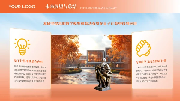 橙色风数学专业课题研究答辩PPT