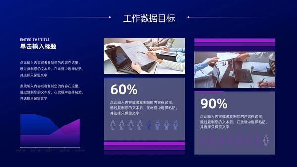 蓝色紫色科技风试用期转正答辩PPT模板