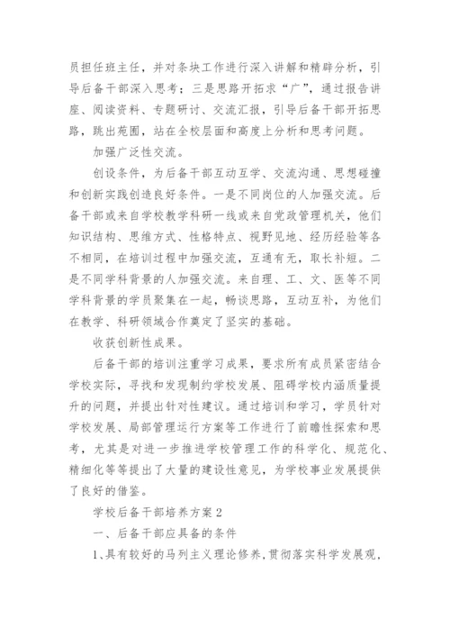 学校后备干部培养方案.docx