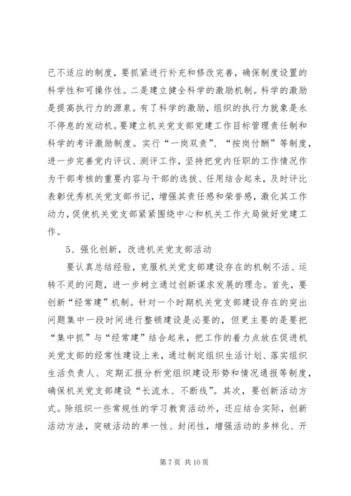 机关党支部建设存在的问题及对策建议 (4).docx