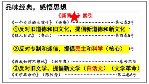 统编版八年级历史上册第12课《新文化运动》（课件）