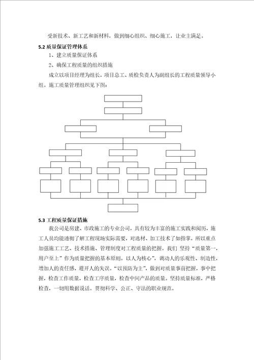 新修混凝土道路施工组织设计方案