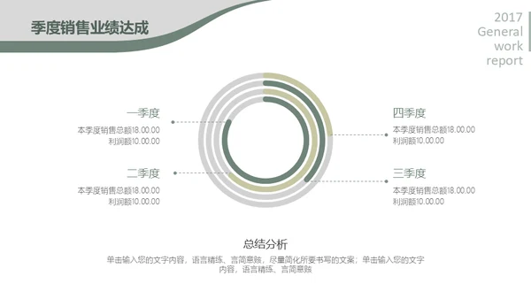商务休闲年终工作总结通用PPT模板