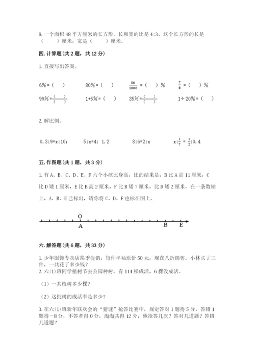 冀教版六年级下册期末真题卷附完整答案（精选题）.docx