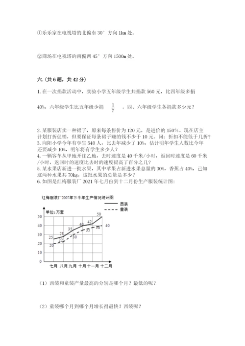 北京海淀区小升初数学试卷附答案（a卷）.docx