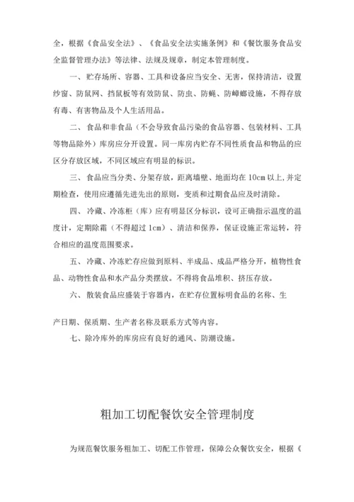 学校食品卫生安全管理制度汇编(2020版).docx