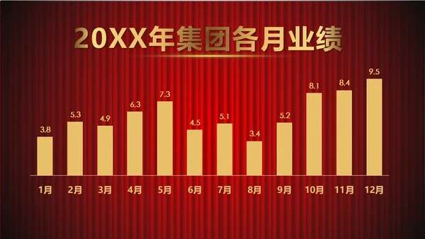 舞台帷幕年会庆典颁奖典礼通用PPT模板