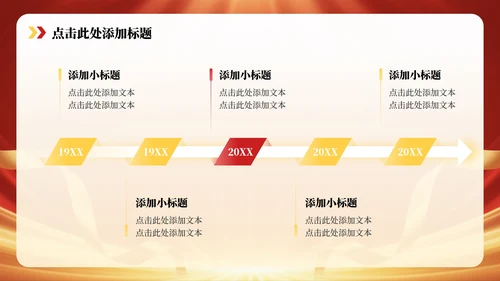 红色党政风年度党员代表大会专题PPT模板