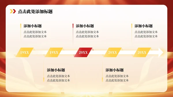 红色党政风年度党员代表大会专题PPT模板