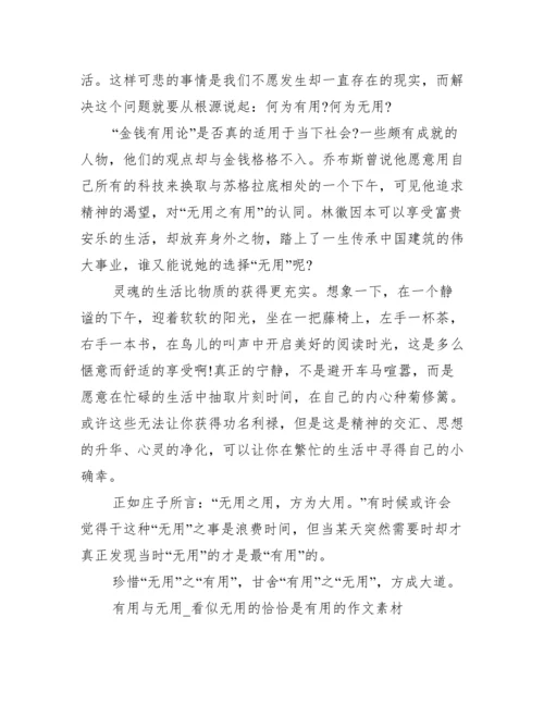 有用与无用议论文800字,有用与无用作文素材大全.docx