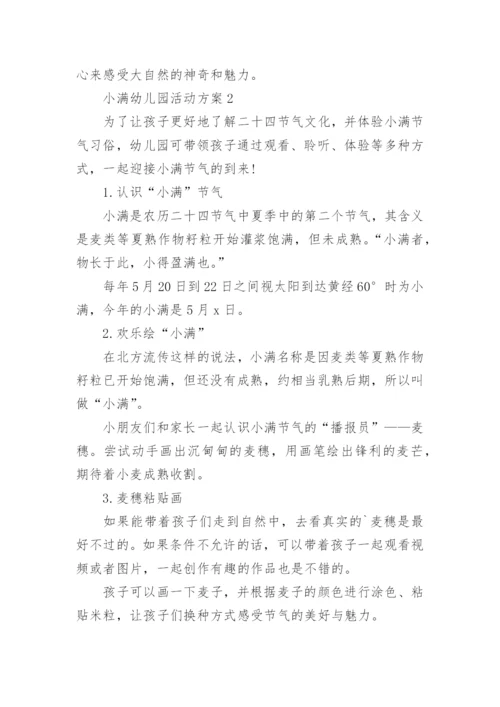 小满幼儿园活动方案.docx