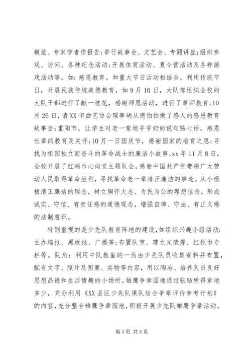 小学全面开展廉洁教育情况自查报告 (2).docx