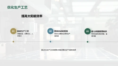 太阳能技术：制造与优化