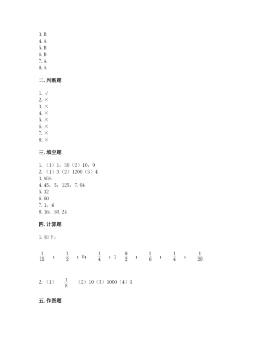 人教版六年级上册数学期末测试卷带答案（新）.docx