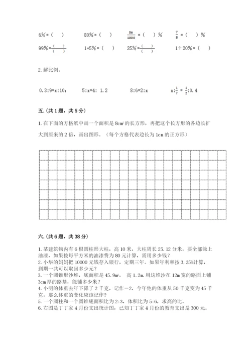 小升初数学综合模拟试卷及参考答案【考试直接用】.docx