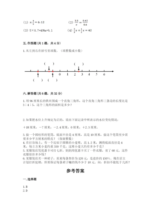 枣庄市小升初数学测试卷审定版.docx