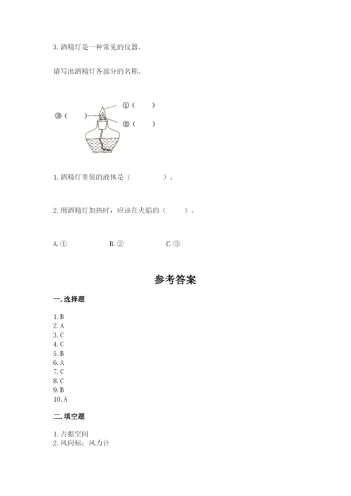 教科版三年级上册科学期末测试卷【历年真题】.docx