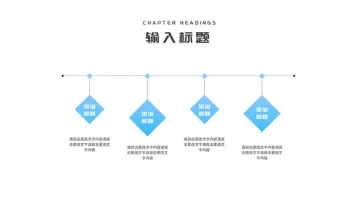 小清新简约风蓝色城市述职报告PPT模板