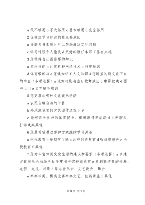 农民精神文化生活现状及存在的问题调查 (2).docx