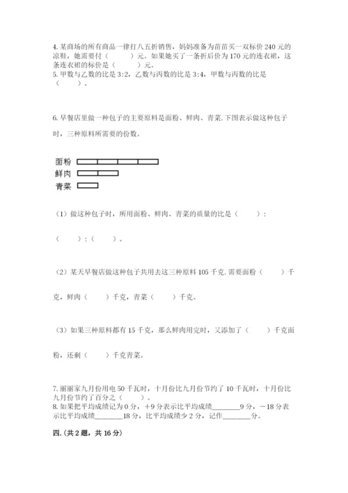 小学六年级数学毕业试题【有一套】.docx