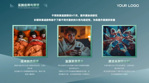 绿色简约风心理学专业答辩PPT模板
