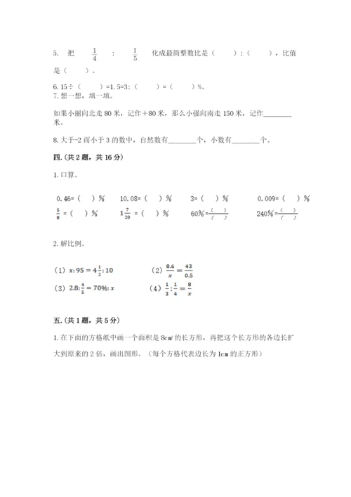 人教版数学六年级下册试题期末模拟检测卷附完整答案【考点梳理】.docx