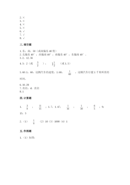 小学数学六年级上册期末测试卷附参考答案（能力提升）.docx