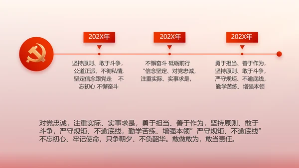 红色党建党支部工作汇报PPT党课