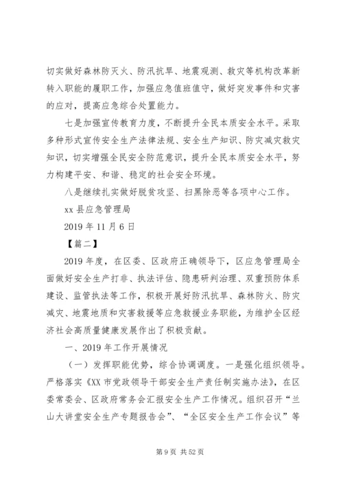应急管理局XX年工作计划五篇 (2).docx