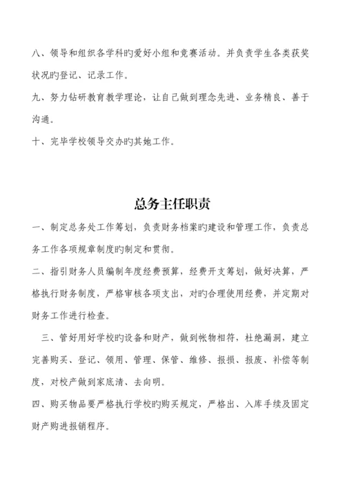 学校教职工岗位基本职责概论.docx