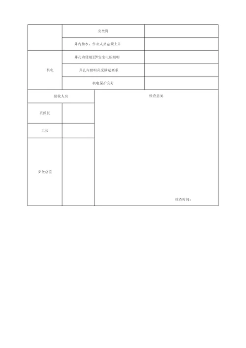 危险性较大工程验收表危大工程