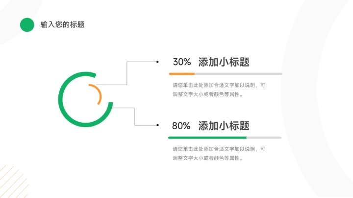 绿橙极简实用主义企业文化培训PPT模板