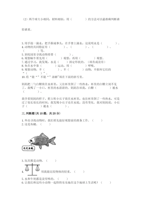 教科版一年级下册科学期末测试卷附完整答案【全优】.docx