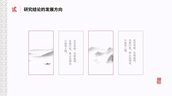 水墨中国风简约大学生毕业答辩通用模板PPT