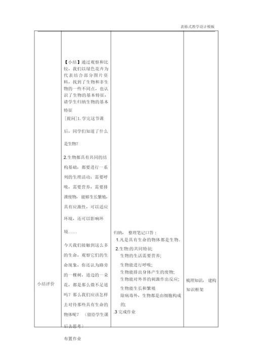 《生物的特征》教学设计方案085703.docx