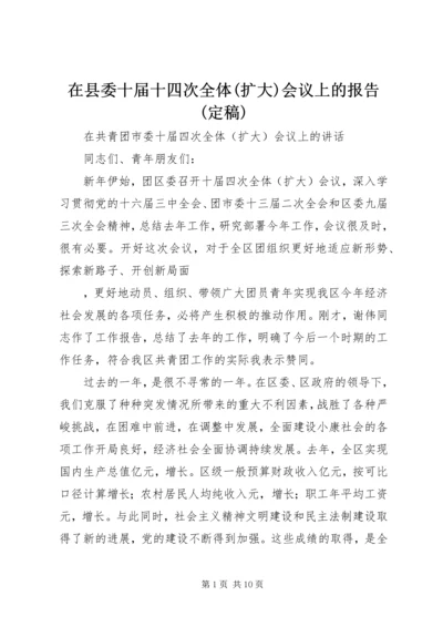 在县委十届十四次全体(扩大)会议上的报告(定稿) (2).docx