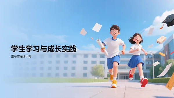 大学生个人成长PPT模板