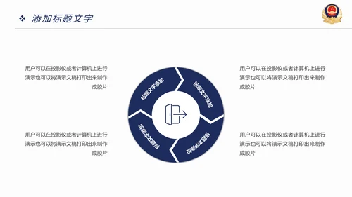 稳重大气公安警察年度工作汇报PPT模板