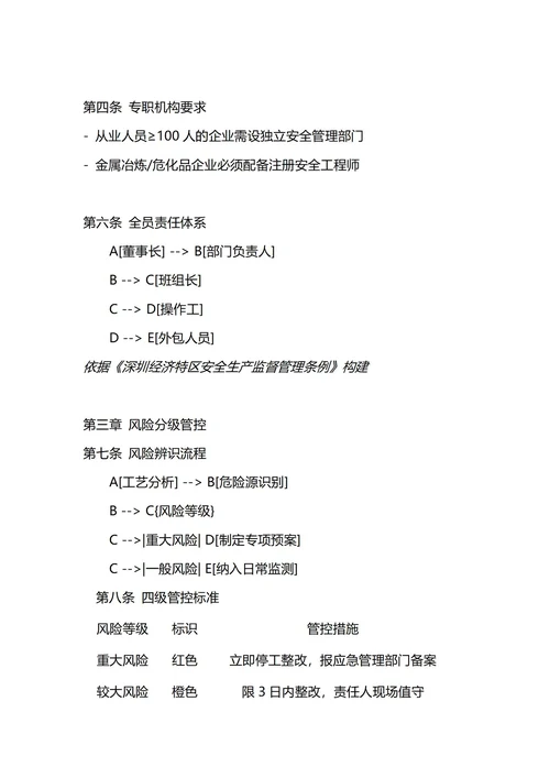 通用安全生产管理制度