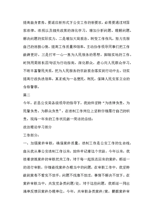 民警个人总结范文分享-民警个人总结范文