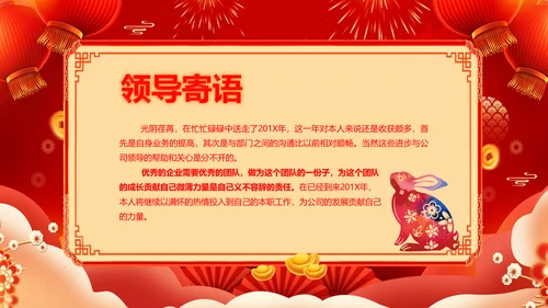 2023春节联欢晚会年会开门红颁奖PPT